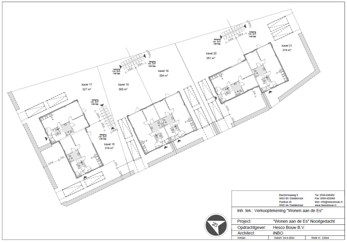 6 woningen aan de Es, Halfvrijstaande woning, Nooitgedacht