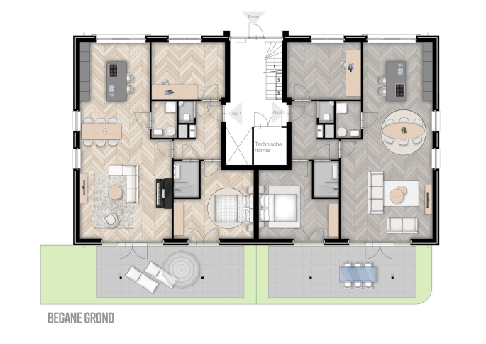 Brinkstraat, Appartement - begane grond rechts, bouwnummer: 2, Vries