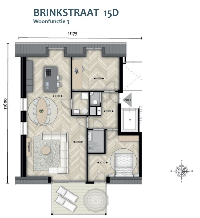Thuis aan de Brinkzicht, Brinkstraat 15-D, Vries