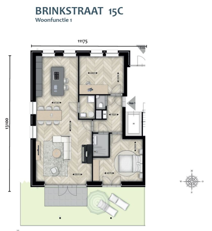 Thuis aan de Brinkzicht, Brinkstraat 15-C, Vries