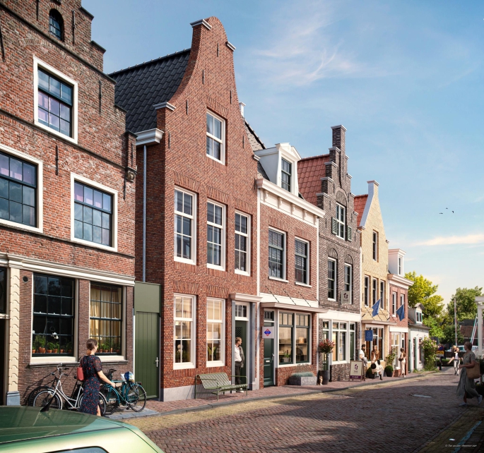 Thuishaven, Appartement met tuitgevel, Edam