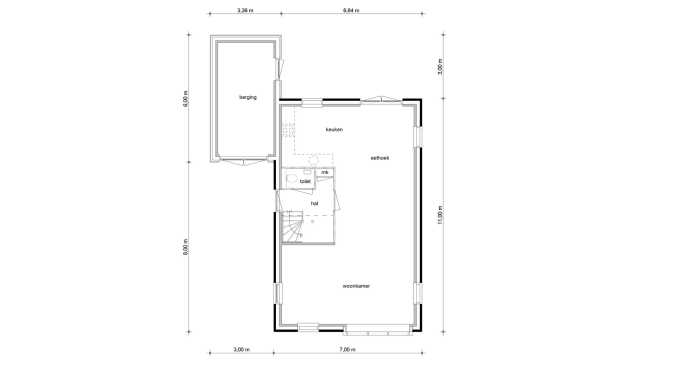 Molenweg 5 vrijstaande woningen, Type 5, Oudenhoorn