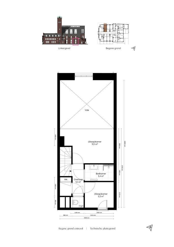 Valkenboskerk Den Haag, Tussen woningen met vide, bouwnummer: 2, 's-Gravenhage