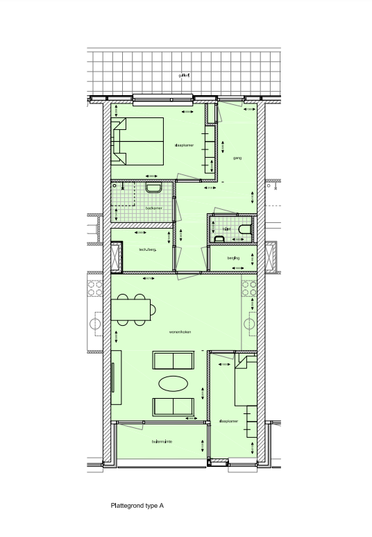 De Ovonde, Appartement A, bouwnummer: 8, Klazienaveen