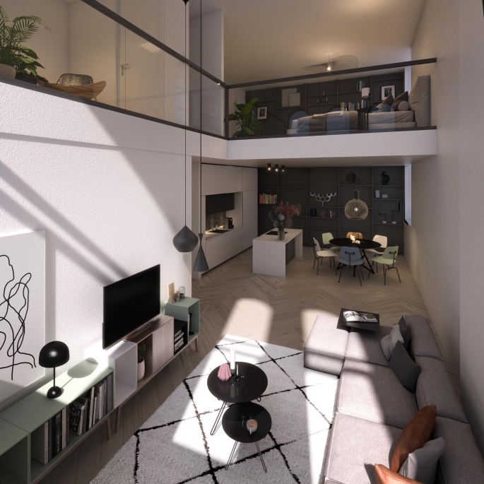 Valkenboskerk Den Haag, Hoek woningen met vide, bouwnummer: 36, 's-Gravenhage