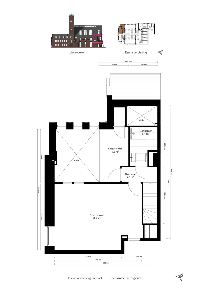 Valkenboskerk Den Haag, Hoek woningen met vide, bouwnummer: 14, 's-Gravenhage