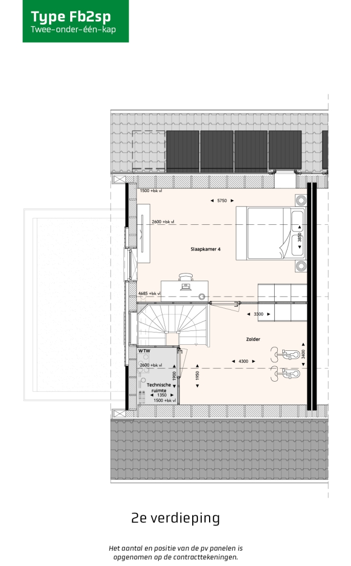 Krekenbos fase 7 te Zuidland, Twee-onder-een-kapwoningen type FB, bouwnummer: 114, Zuidland