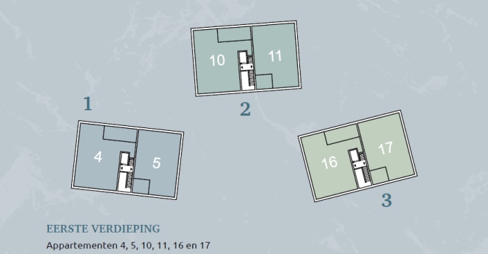 Achter de Burcht, Appartement | 1e verdieping, bouwnummer: 11, Vries