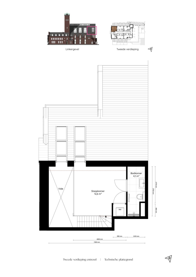 Valkenboskerk Den Haag, Hoek woningen met vide, bouwnummer: 31, 's-Gravenhage