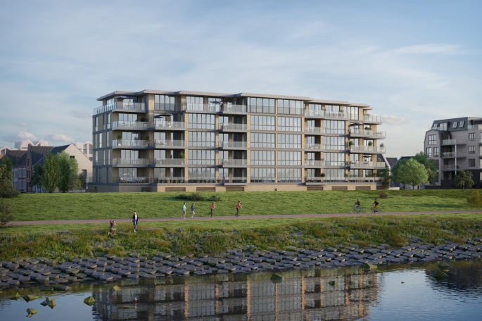 De Kade - Sluyse Diep - Panorama appartementen, Type A, bouwnummer: 4.01, Maassluis