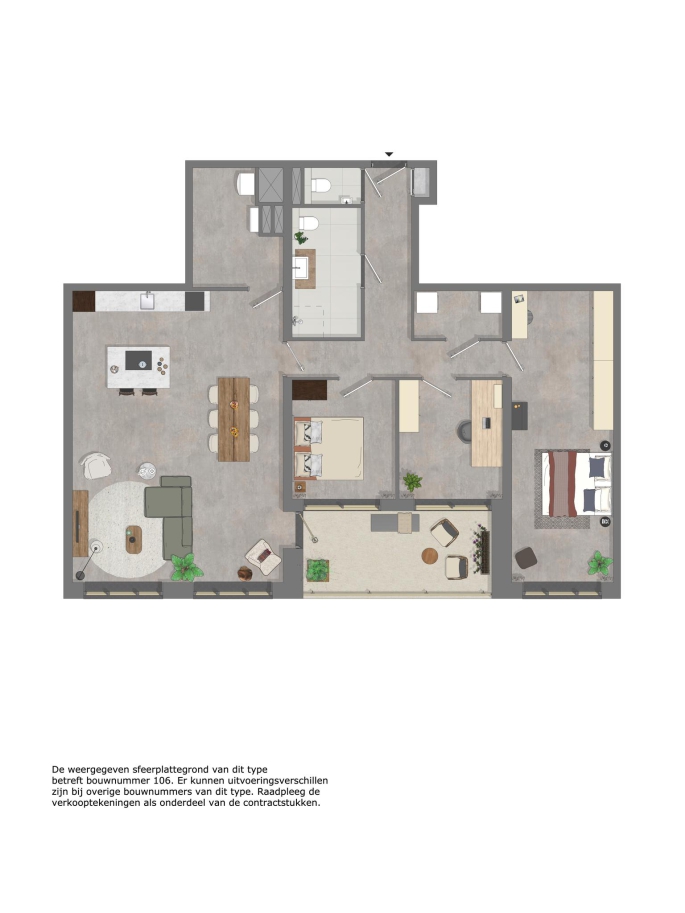 Ringers fase 2, Appartement Riant, bouwnummer: 106, Alkmaar