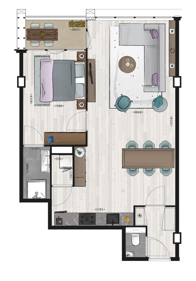 Terras aan de Schie, Woningtype C, Schiedam