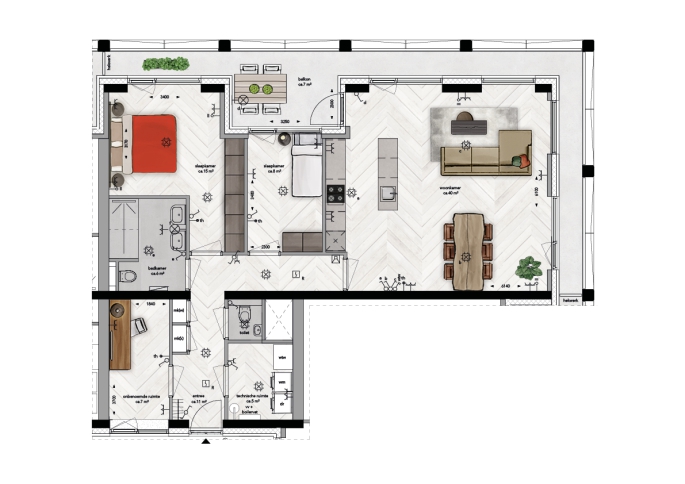 BLOSSEM Redwood Breda, BLOSSEM Redwood Breda - Type 5 | Appartementen, bouwnummer: 28, Breda