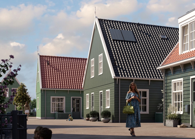 't Eilandhart, Kwadrantwoningen, Marken