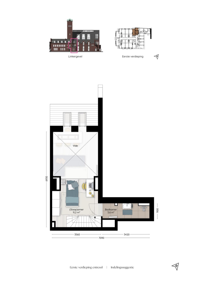 Valkenboskerk Den Haag, Toren woning beneden, bouwnummer: 5, 's-Gravenhage