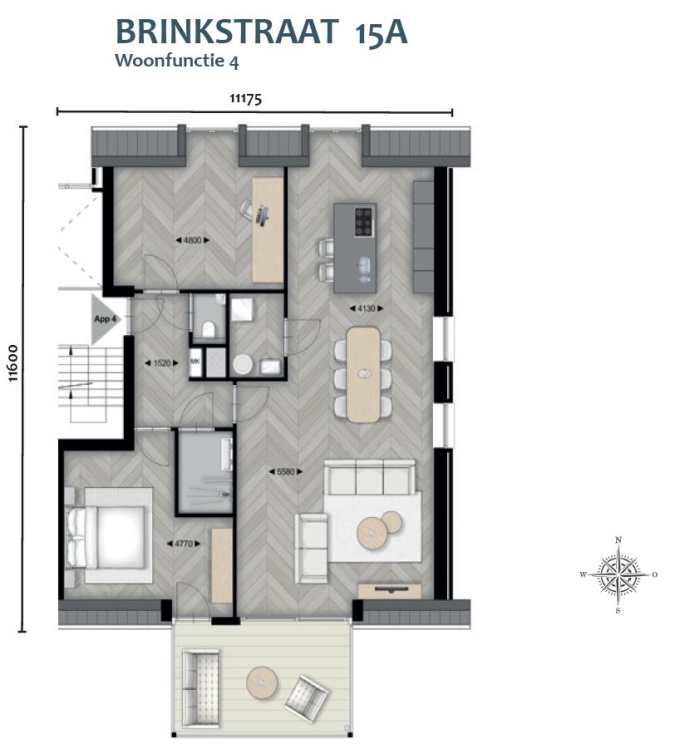Thuis aan de Brinkzicht, Brinkstraat 15-A, Vries