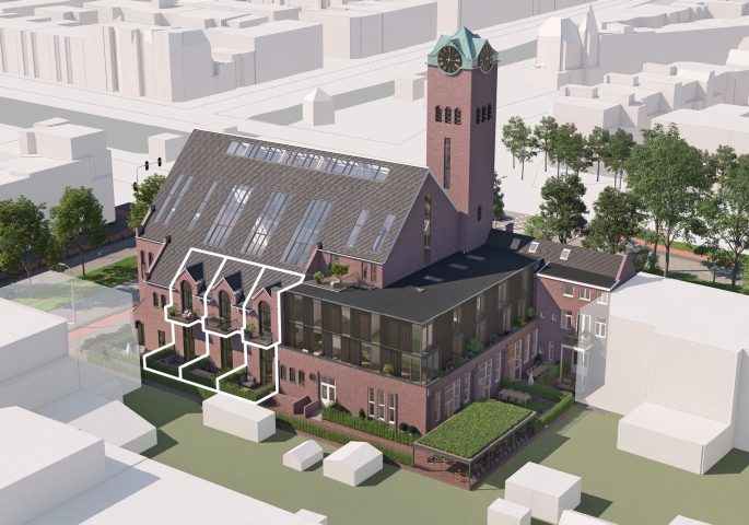 Valkenboskerk Den Haag, Tussen woningen met vide, bouwnummer: 4, 's-Gravenhage