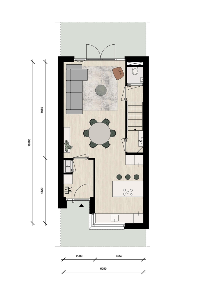 De Groene Loper - Fleur, Fase 5, Herenhuis extra hoog - Type B6, bouwnummer: 54, Maastricht