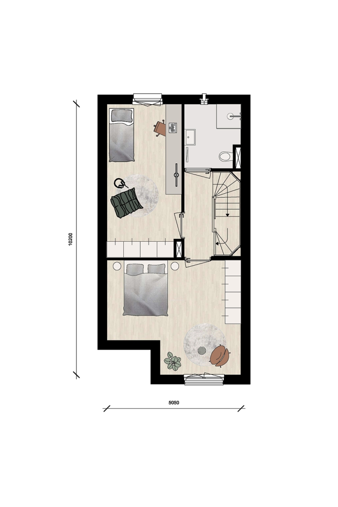 De Groene Loper - Fleur, Fase 5, Herenhuis extra hoog - Type B6, bouwnummer: 54, Maastricht