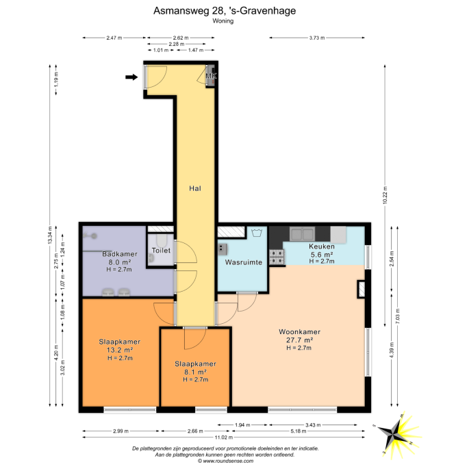 Asmansweg 28, 2571 BK, 's-Gravenhage