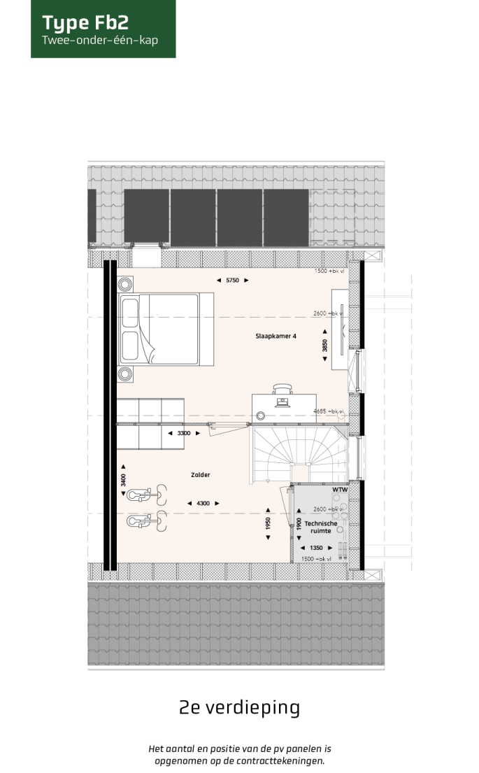 Krekenbos fase 7 te Zuidland, Twee-onder-een-kapwoningen type FB, bouwnummer: 115, Zuidland