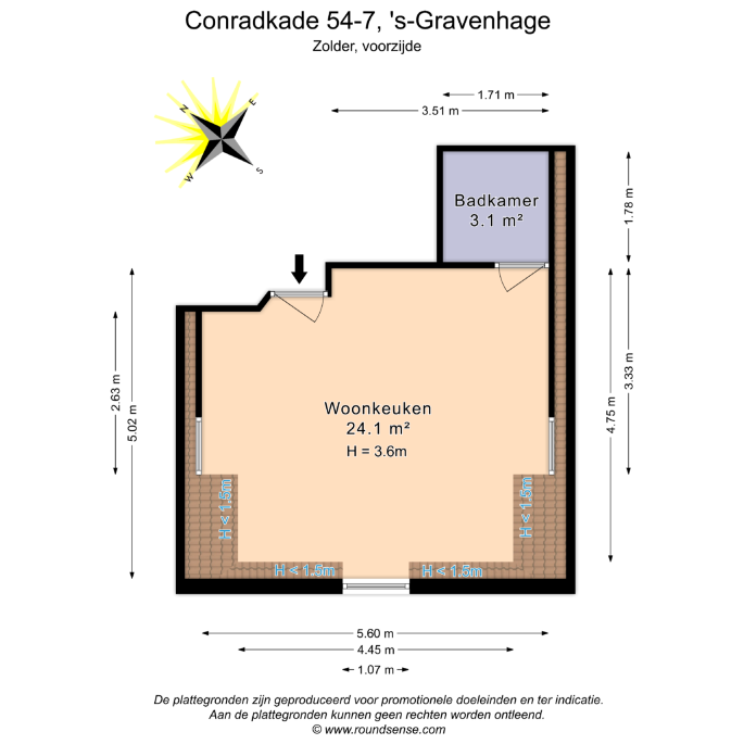 Conradkade 54 G, 2517 BR, 's-Gravenhage