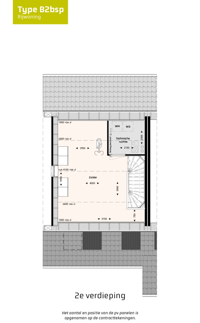 Krekenbos fase 7 te Zuidland, Rijwoningen type B, bouwnummer: 135, Zuidland