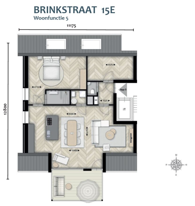Thuis aan de Brinkzicht, Brinkstraat 15-E, Vries