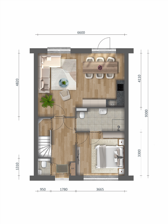 Blom fase 3, Rijwoning special type E2, bouwnummer: 75, Klaaswaal