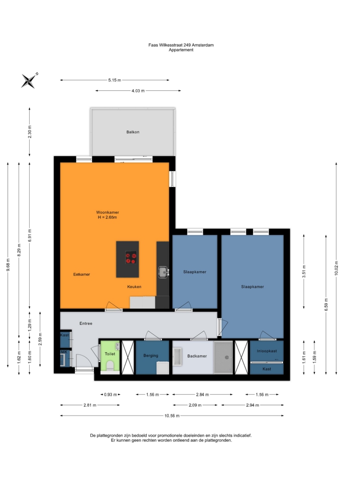 Faas Wilkesstraat 249, 1095 MD, Amsterdam