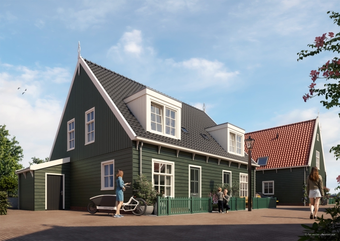 't Eilandhart, twee-onder-een-kapwoningen, bouwnummer: 60, Marken