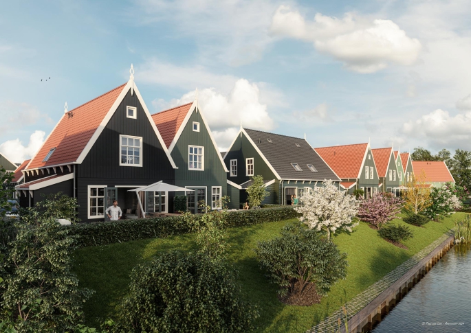 't Eilandhart, twee-onder-een-kapwoningen, bouwnummer: 60, Marken