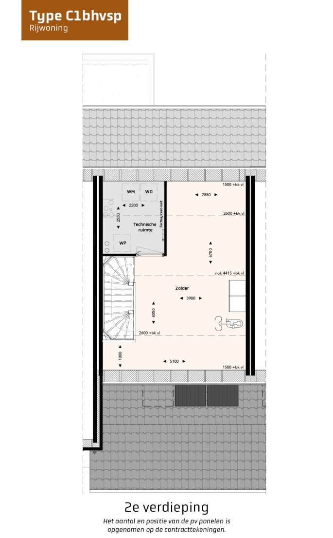 Krekenbos fase 7 te Zuidland, Rijwoningen type C, bouwnummer: 122, Zuidland