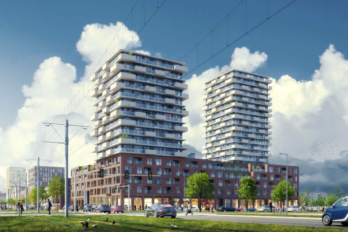 Imagine, Torenappartement hoog large, Rotterdam