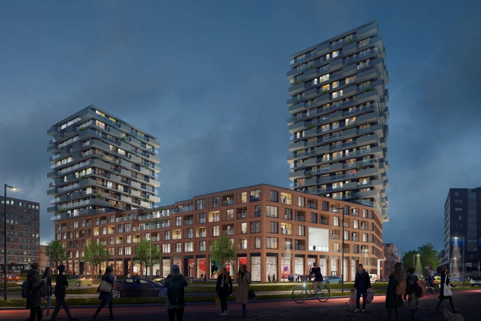 Imagine, Torenappartement hoog large, Rotterdam