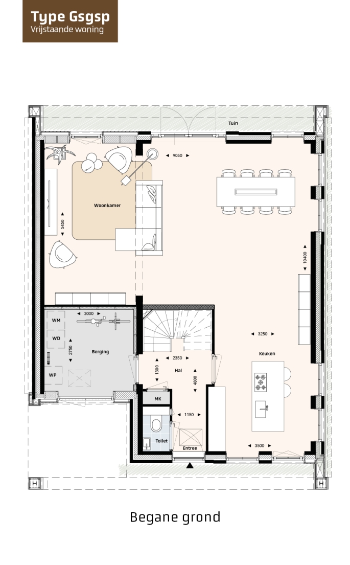 Krekenbos fase 7 te Zuidland, Vrijstaande woningen Type GSG, bouwnummer: 117, Zuidland
