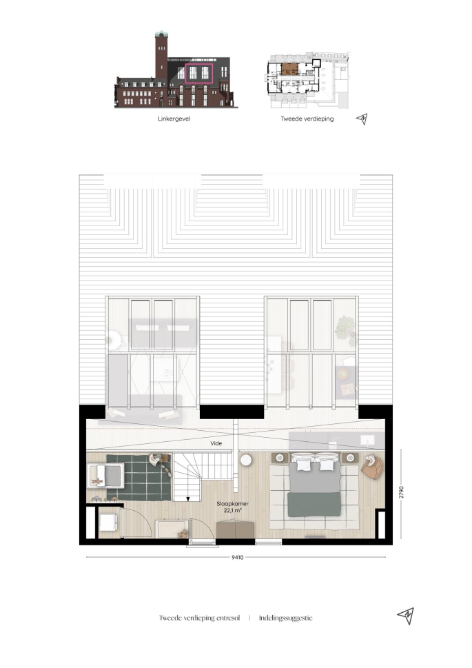 Valkenboskerk Den Haag, Lofts, bouwnummer: 32, 's-Gravenhage