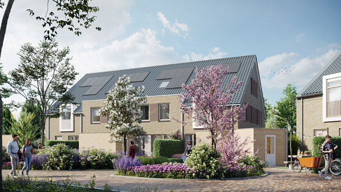 't Groen, Pleinwoningen - hoek, Heinenoord