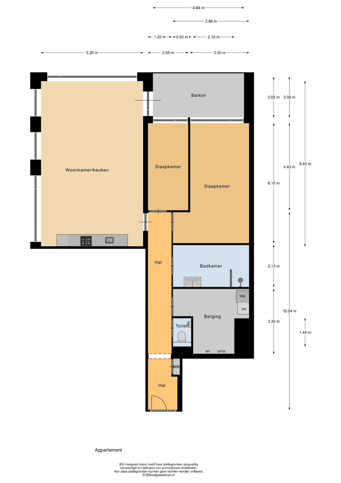 De Zaanse Helden, 3-kamer appartement (plus), bouwnummer: 396I, Zaandam