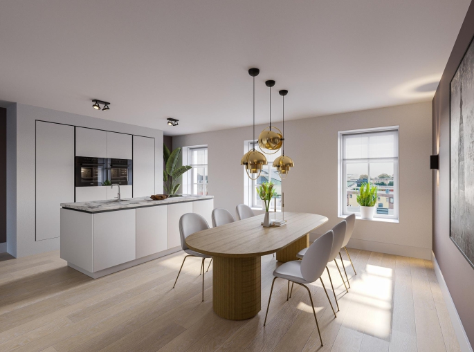 Post Breda - Verlies je hart in hartje Breda! (verkoop gestart), POST Type Keizer (Transformatie) | Appartementen, bouwnummer: B3.02, Breda