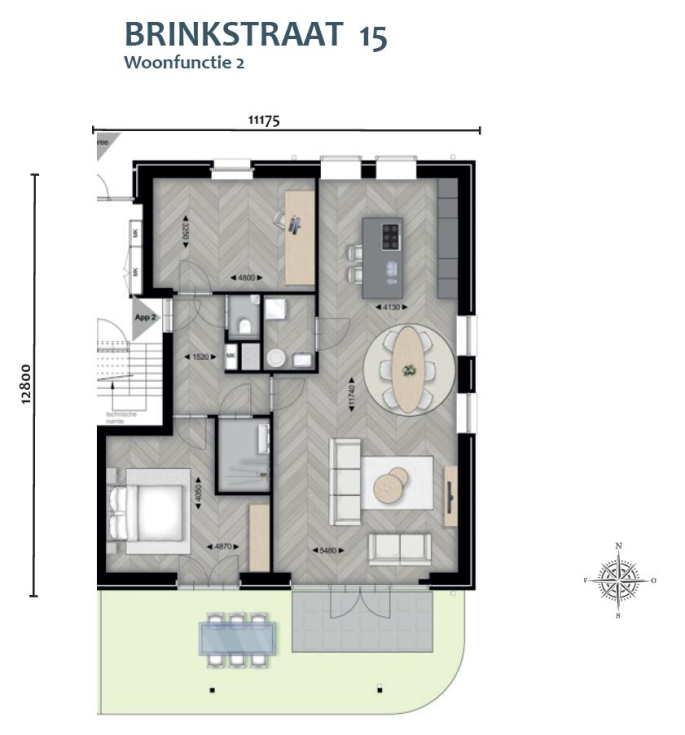 Thuis aan de Brinkzicht, Brinkstraat 15, Vries